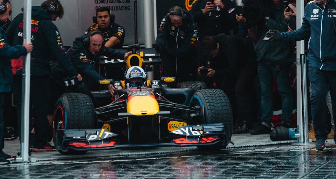 Formel-1-Fahrzeug, Max Verstappen, Rennstrecke, Sportfotografie